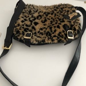 Cross body leopard purse